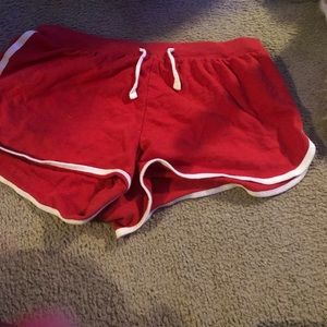 Red shorts